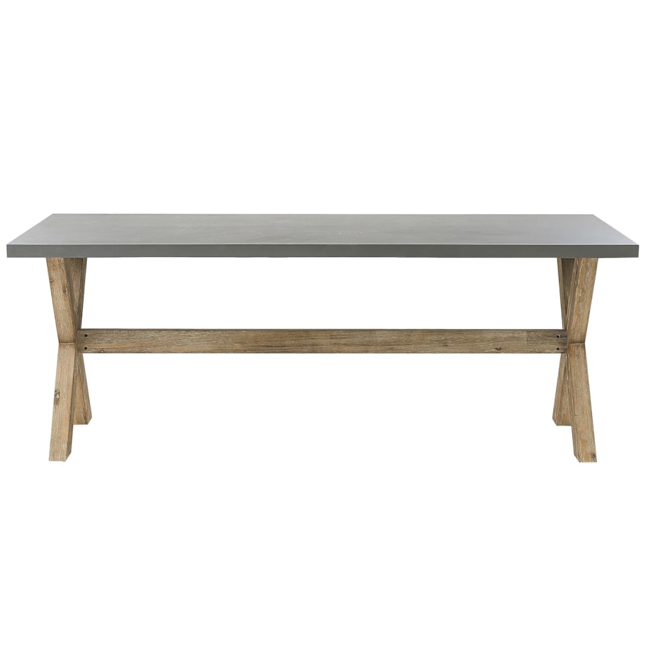 Stół ogrodowy OLBIA 200 cm 100 cm Beton Szary