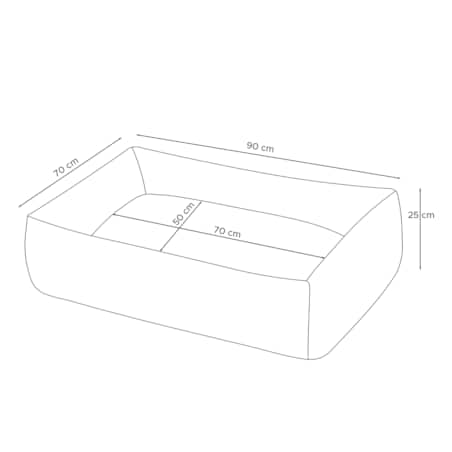 KONSIMO CANINI Legowisko dla średniej rasy psa, żółty