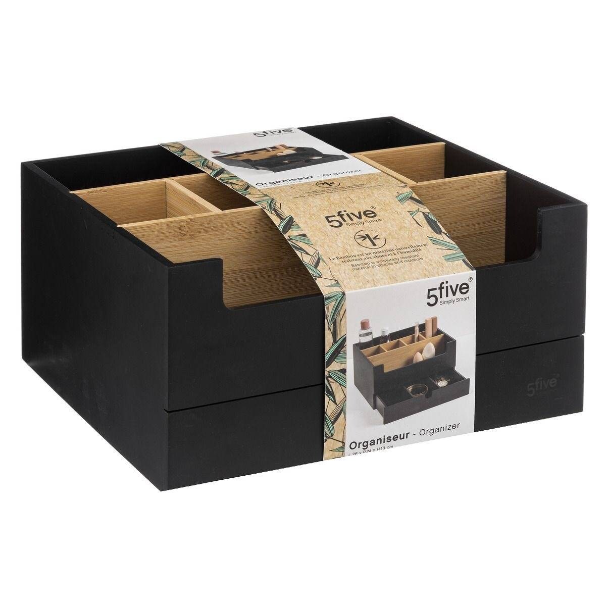 Organizer bambusowy na kosmetyki, 1 szufladka