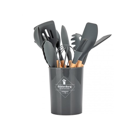 Elitehoff zestaw 12 przyborów kuchennych w stojaku 48649
