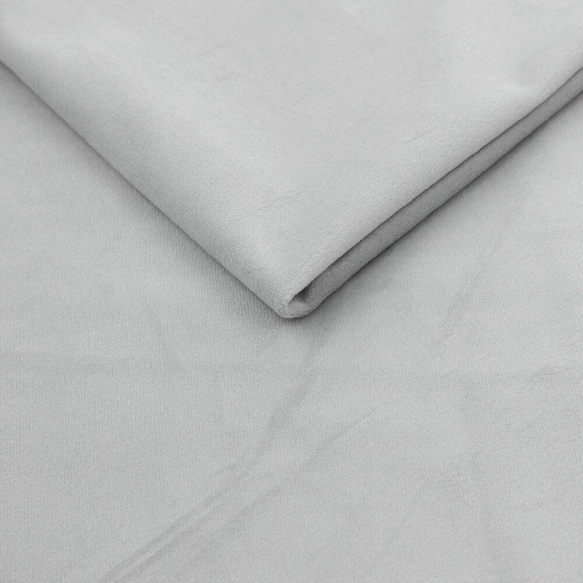 Łóżko kontynentalne ANNETTE 120x200 z pojemnikiem, Jasny Szary, tkanina Magic Velvet 2239