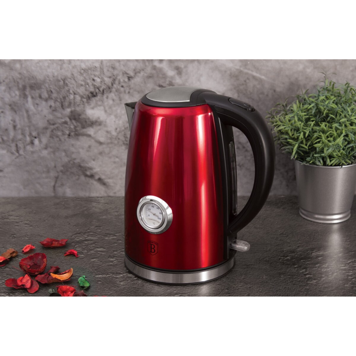 Czajnik elektryczny z termostatem 1.7 L Burgundy Edition BH-9068