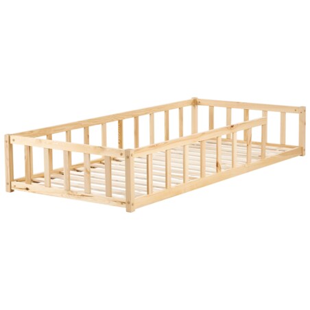 Łóżko dziecięce drewniane 90 x 200 cm jasne MEYMAC