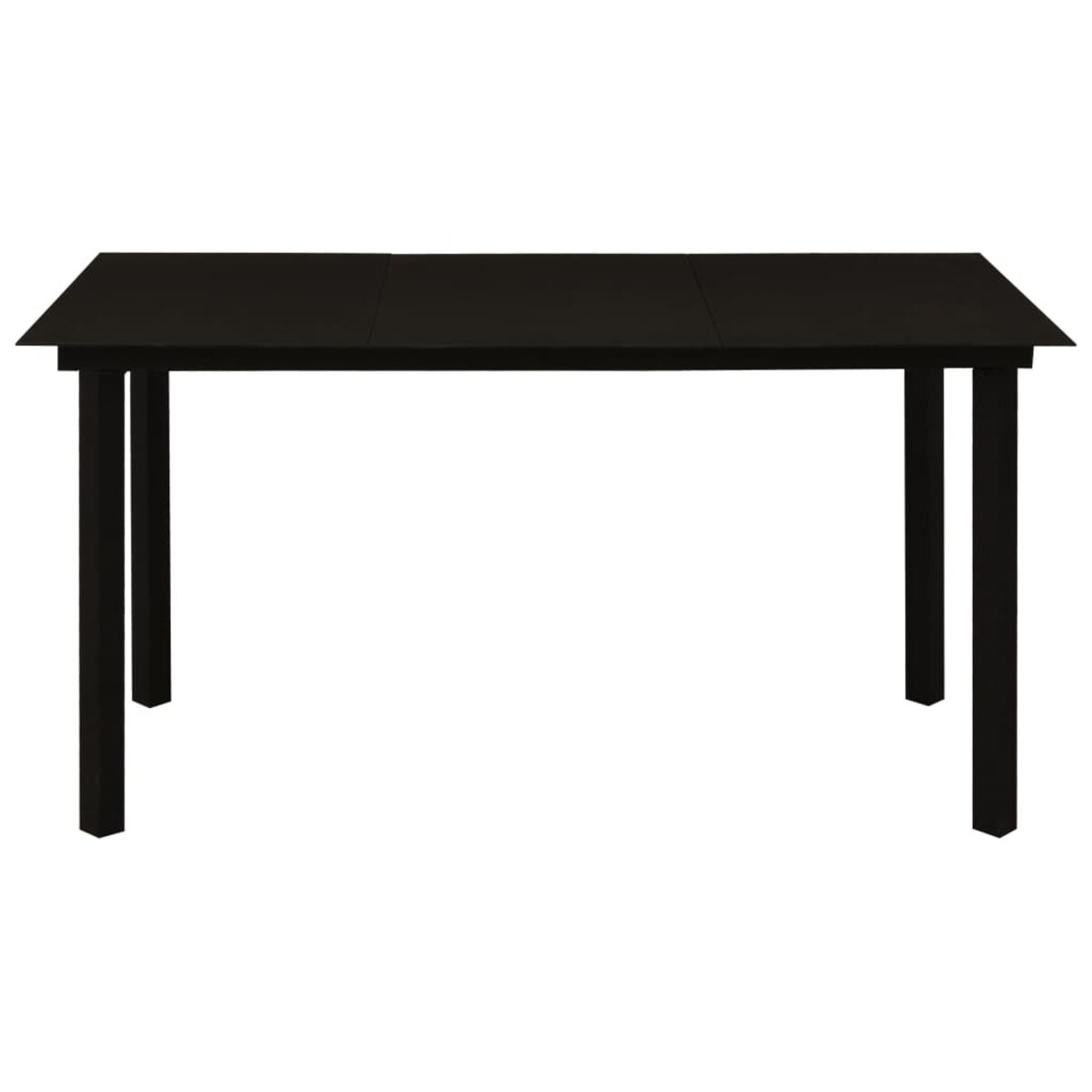vidaXL 5-cz. zestaw mebli ogrodowych, rattan PVC, czarny