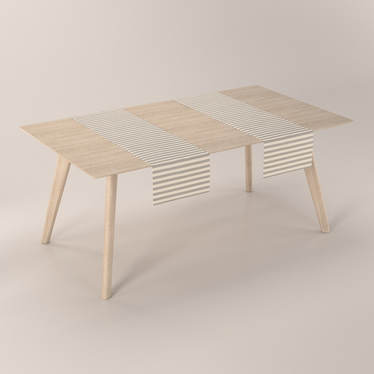 Bieżnik prostokątny 40x130 szaro-białe pasy (1,5cm)