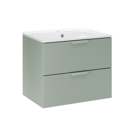 Szafka pod umywalkę Aster GREEN 60 cm z umywalką Lava – matowa zieleń