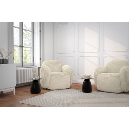 Stolik drewniany różne kolory Baobab 34, kolor czarny