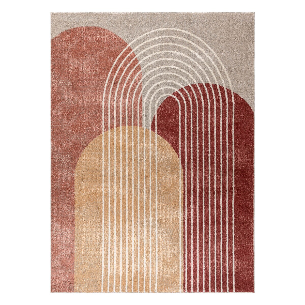 Dywan FUSION 0810 beż / terakota - 240x330 cm