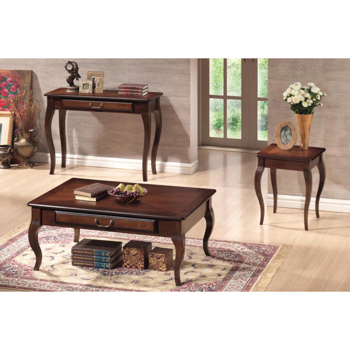 Ława PADOVA C 45x45 ciemny orzech