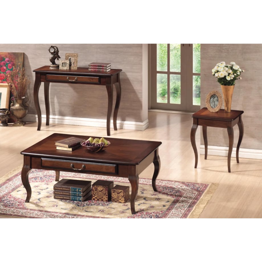 Ława PADOVA C 45x45 ciemny orzech