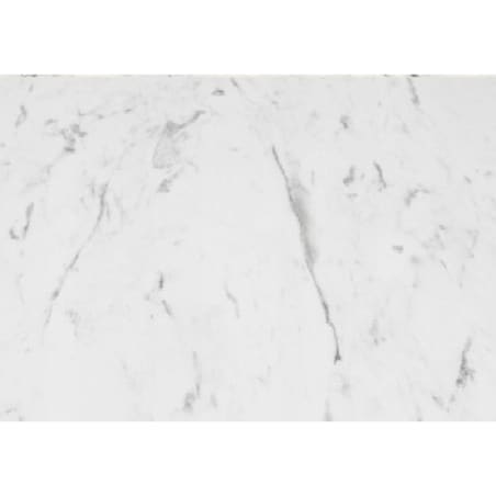 Okrągły stół Reo do salonu z metalową podstawą, blat 100 cm- jasny marmur