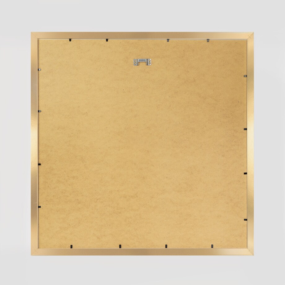 Ramka na zdjęcia 50x50 cm złota rama MDF z plexi do powieszenia pion poziom klasyczna kwadratowa ramka FRAMAI®