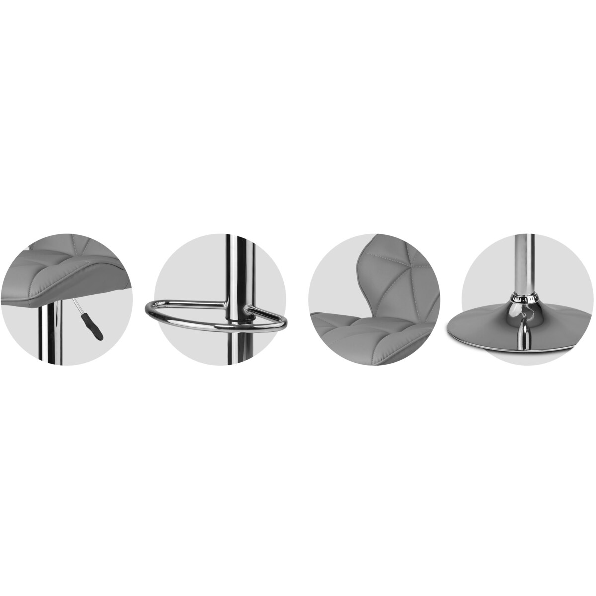 Hoker barowy z oparciem Sofotel Castel 260101-2 2 szt.