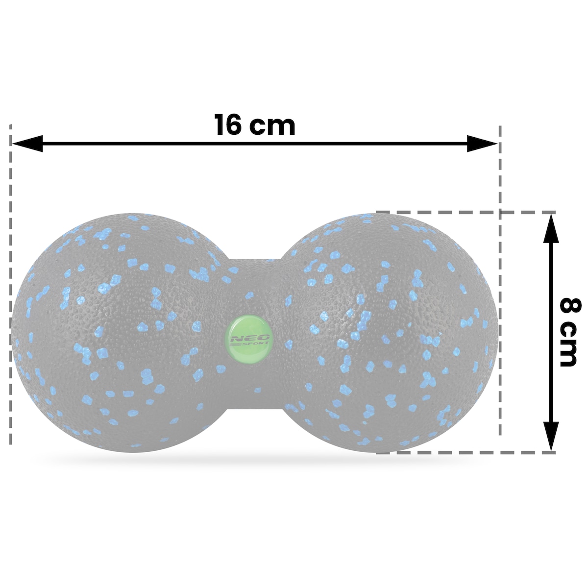 Piłka podwójna do masażu ćwiczeń rolowania Neo-Sport