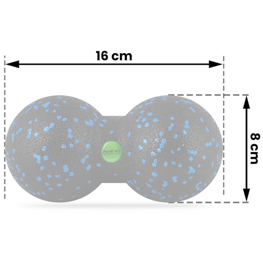 Piłka podwójna do masażu ćwiczeń rolowania Neo-Sport
