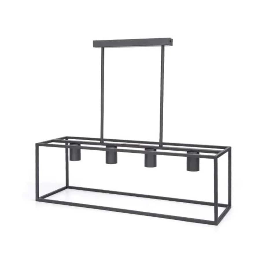 4-punktowa metalowa lampa wisząca z regulowanym drążkiem, e27 40-110 cm