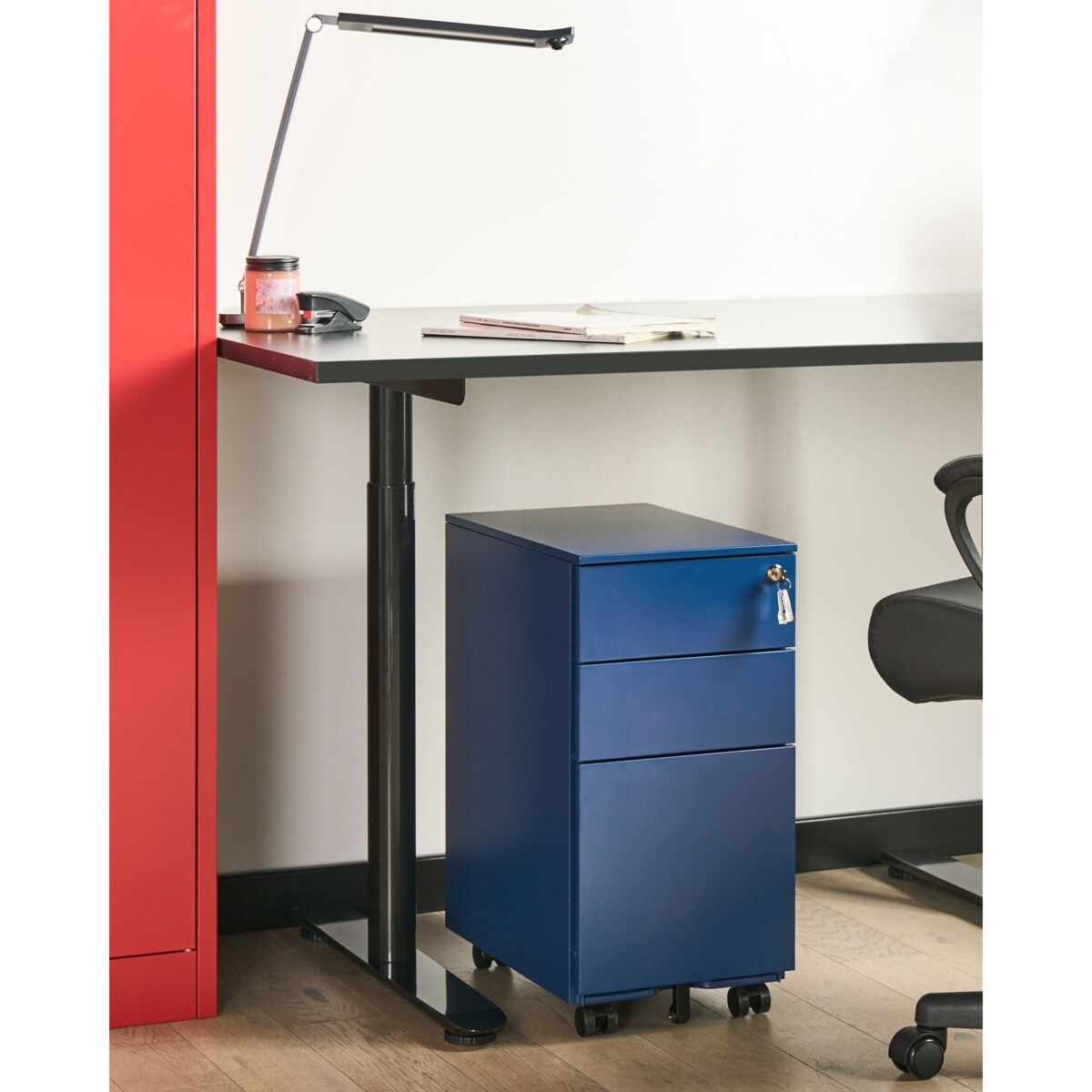 Szafka biurowa BOLSENA Metal Niebieski