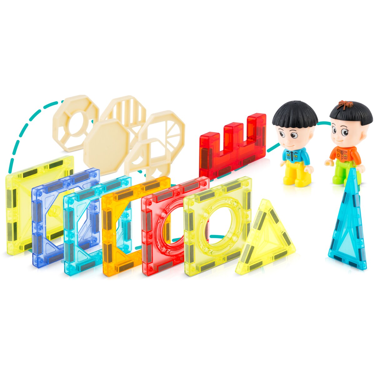 Klocki magnetyczne 3d edukacyjne dla dzieci Ricokids