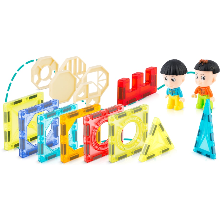 Klocki magnetyczne 3d edukacyjne dla dzieci Ricokids