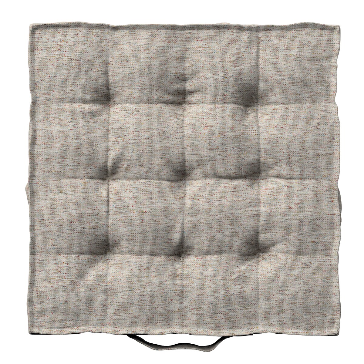 Poduszka na krzesło Kuba, szaro-beżowy melanż, 50 x 50 x 10 cm, Madrid