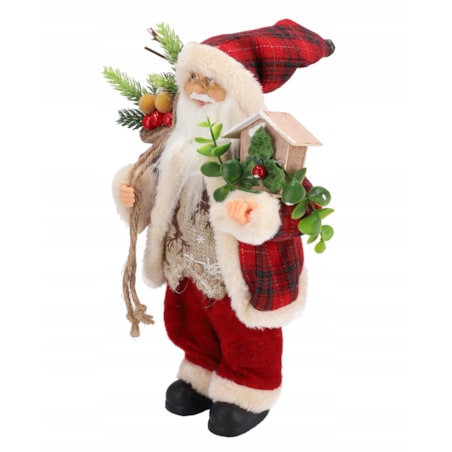 ŚWIĘTY MIKOŁAJ świąteczny figurka DUŻY skandynawsk
