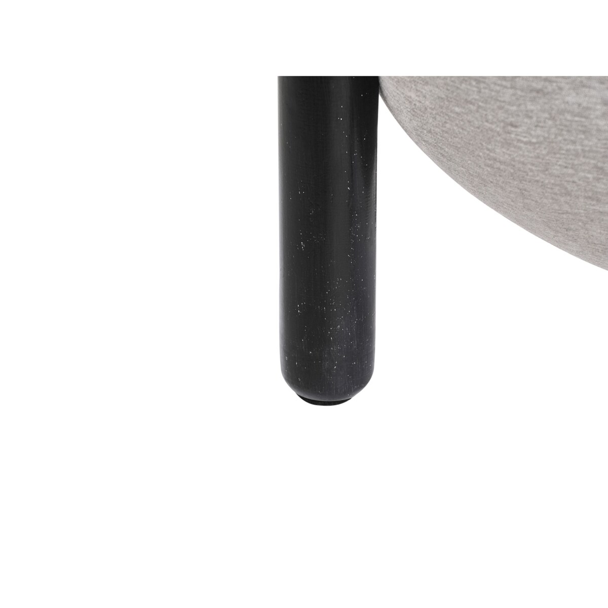 Puf ARCHIE Len syntetyczny Szary 47 cm 47 cm 48 cm