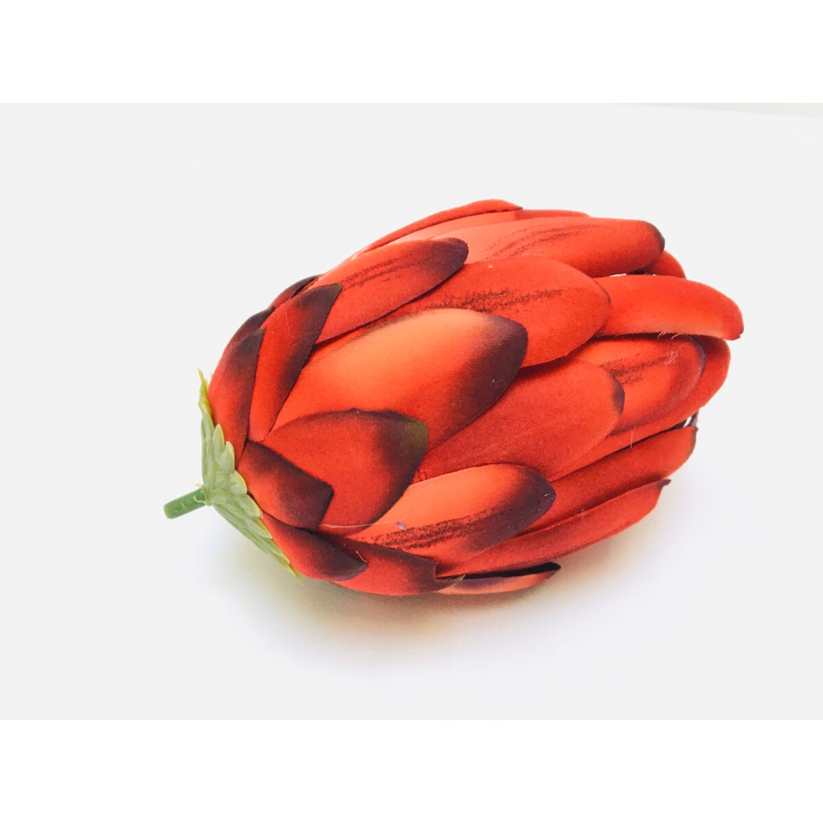 SZTUCZNY KWIAT PROTEA karczoch DUŻY CZERWONY stroik dodatek wiązanka bukiet