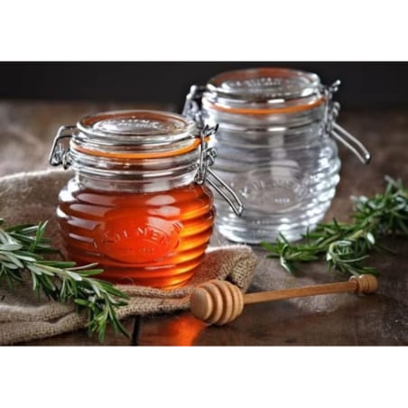 Słoik na miód z czerpakiem Clip Top, 400 ml, Kilner