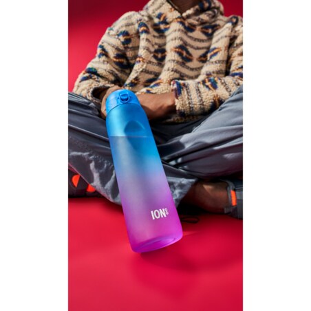 Butelka ION8 BPA Free I8RF1000PBPMOT Gradient Blue/Pink Motivator