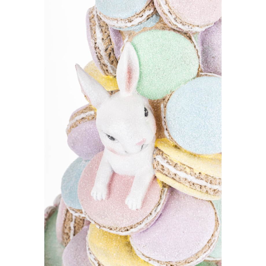 Dekoracja - wielkanocna piramida z makaronikami 60x25x25 cm HARIM