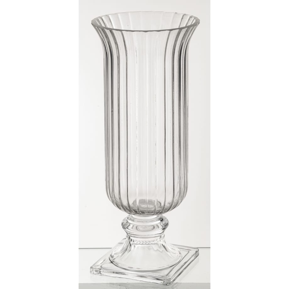 Wazon 37x15,5x15,5 cm TAZZA-5 na nóżce przezroczysty