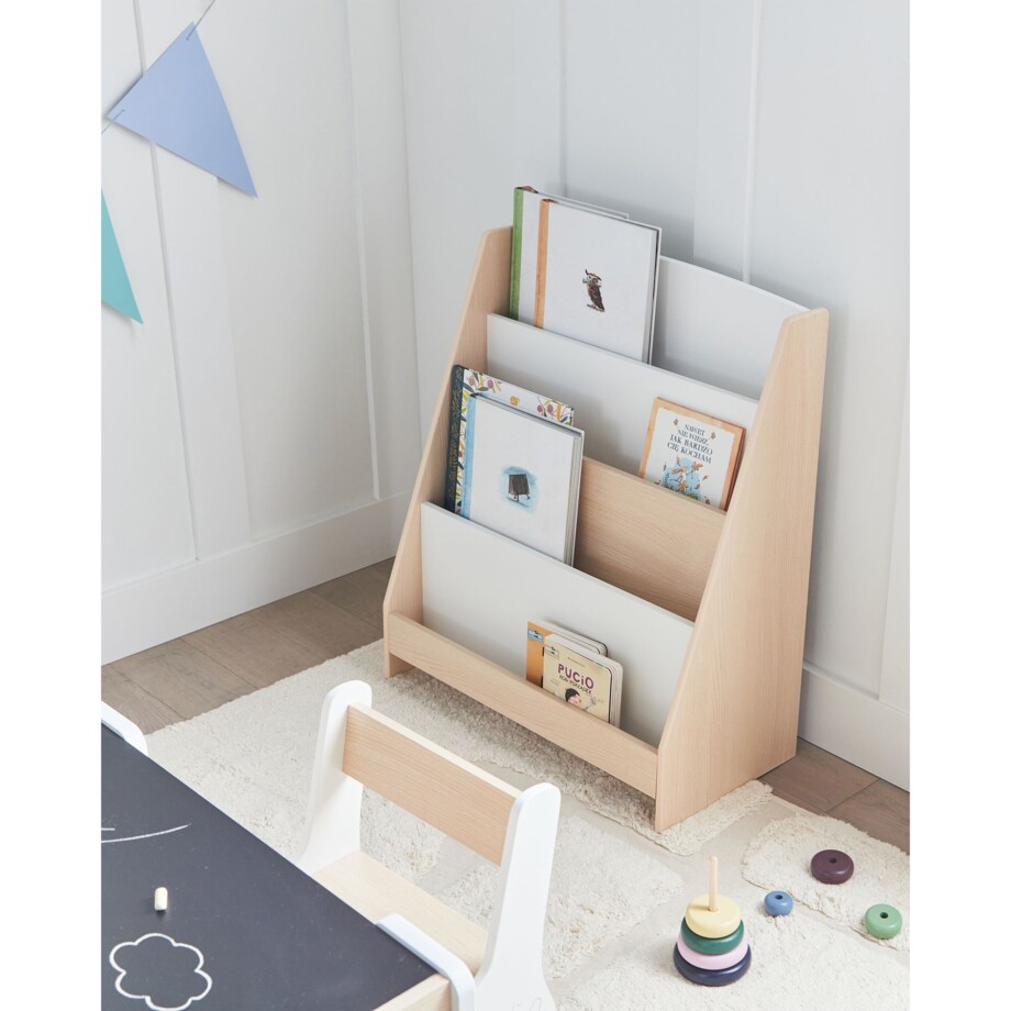 Regał 4 półki MDF Jasne drewno LILOET