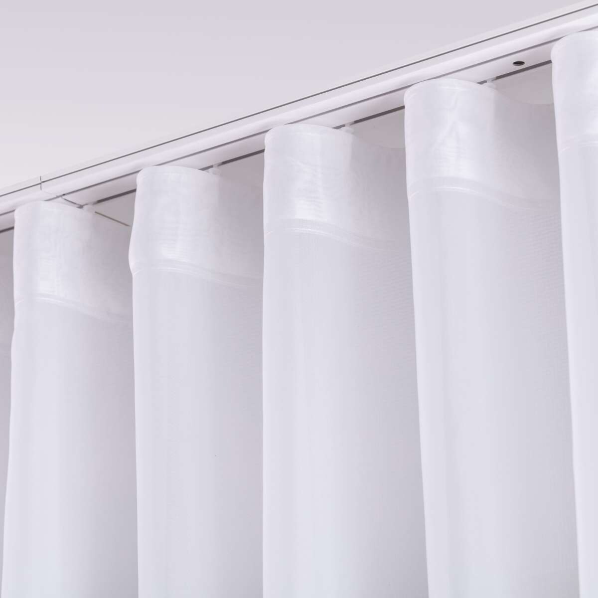 Firana na taśmie wave 300x245 biały natural look