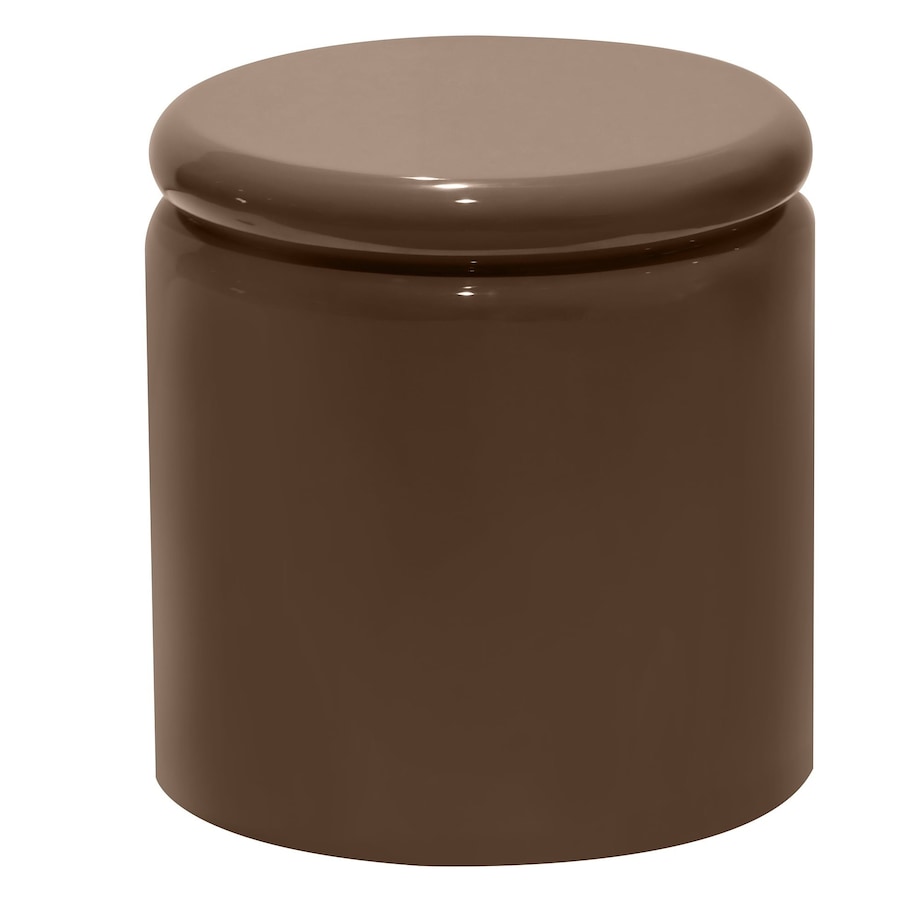 Stolik kawowy boczny Ø40 cm glossy 42,5x40x40 cm RULLO brązowy