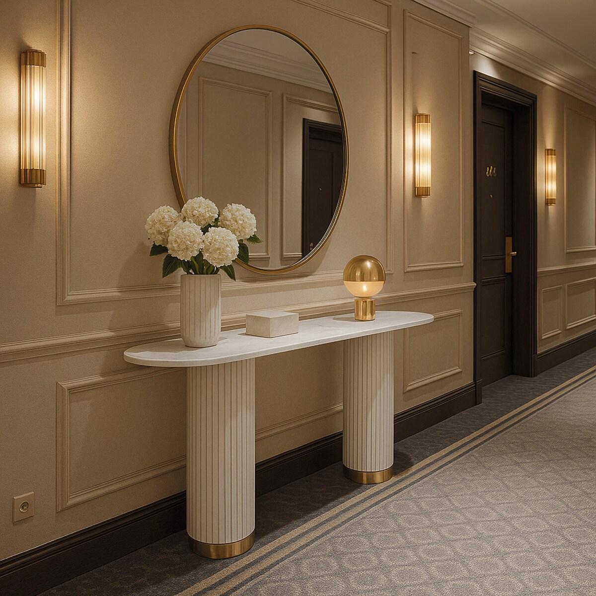 Konsola plisowana Blanka 160x35x85