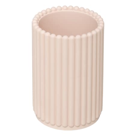 Szczotka toaletowa TIVILI 37x9 cm z pojemnikiem różowy