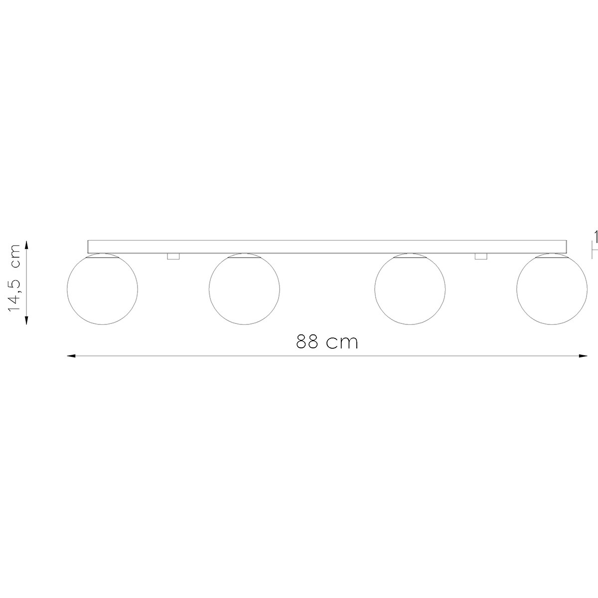 Plafon YOLI 4 biały