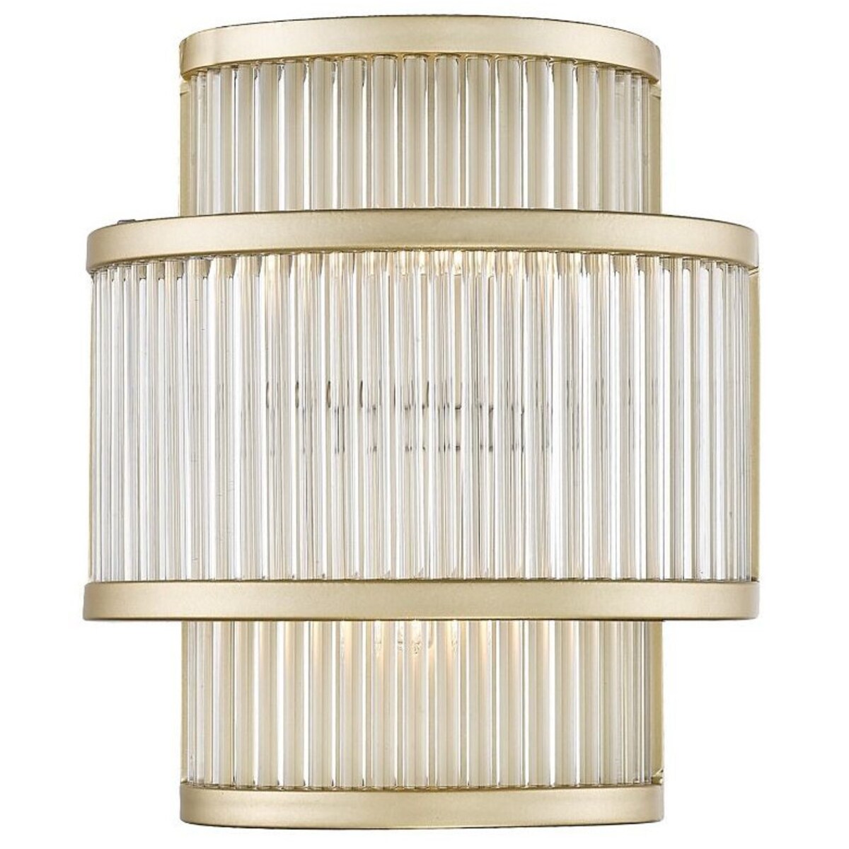 LAMPA ścienna SERGIO W0528-02B-V6AC Zumaline klasyczna OPRAWA szklany kinkiet złoty