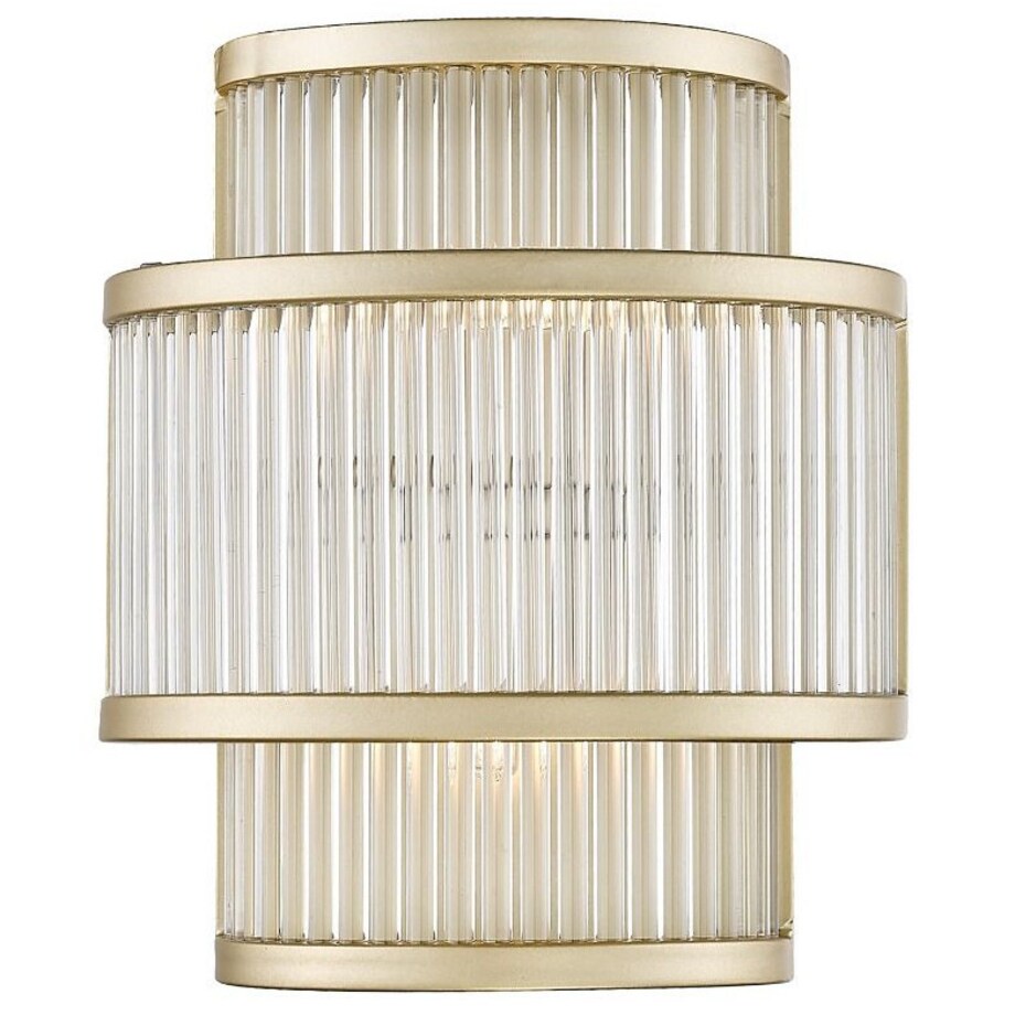 LAMPA ścienna SERGIO W0528-02B-V6AC Zumaline klasyczna OPRAWA szklany kinkiet złoty