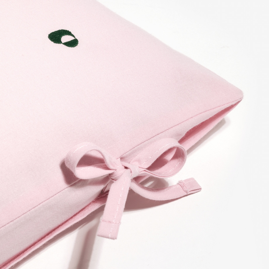 Poszewka bawełniana 40x40 jasnorózowa