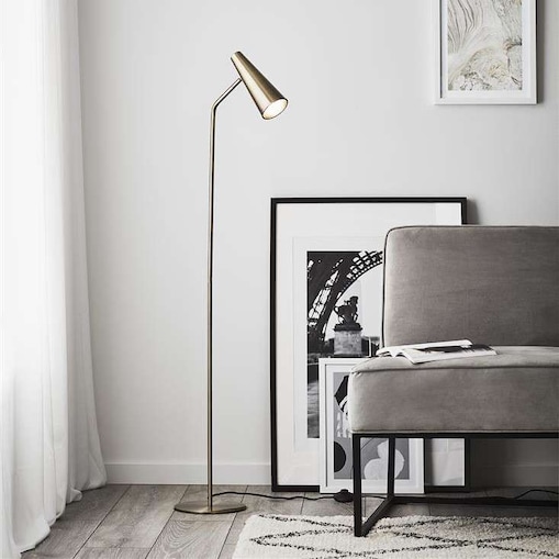 Podłogowa LAMPA stojąca PEAK 107901 Markslojd regulowana OPRAWA metalowa tuba patyna