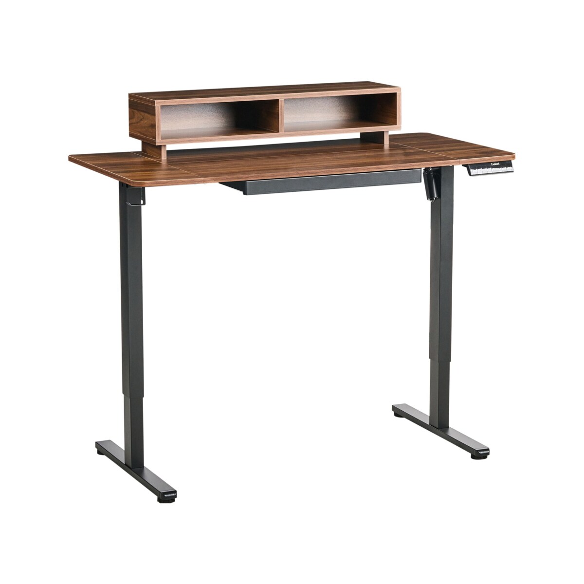 Biurko regulowane elektrycznie LUCAMA Brązowy/ czarny 120 cm 60 cm Z portem USB