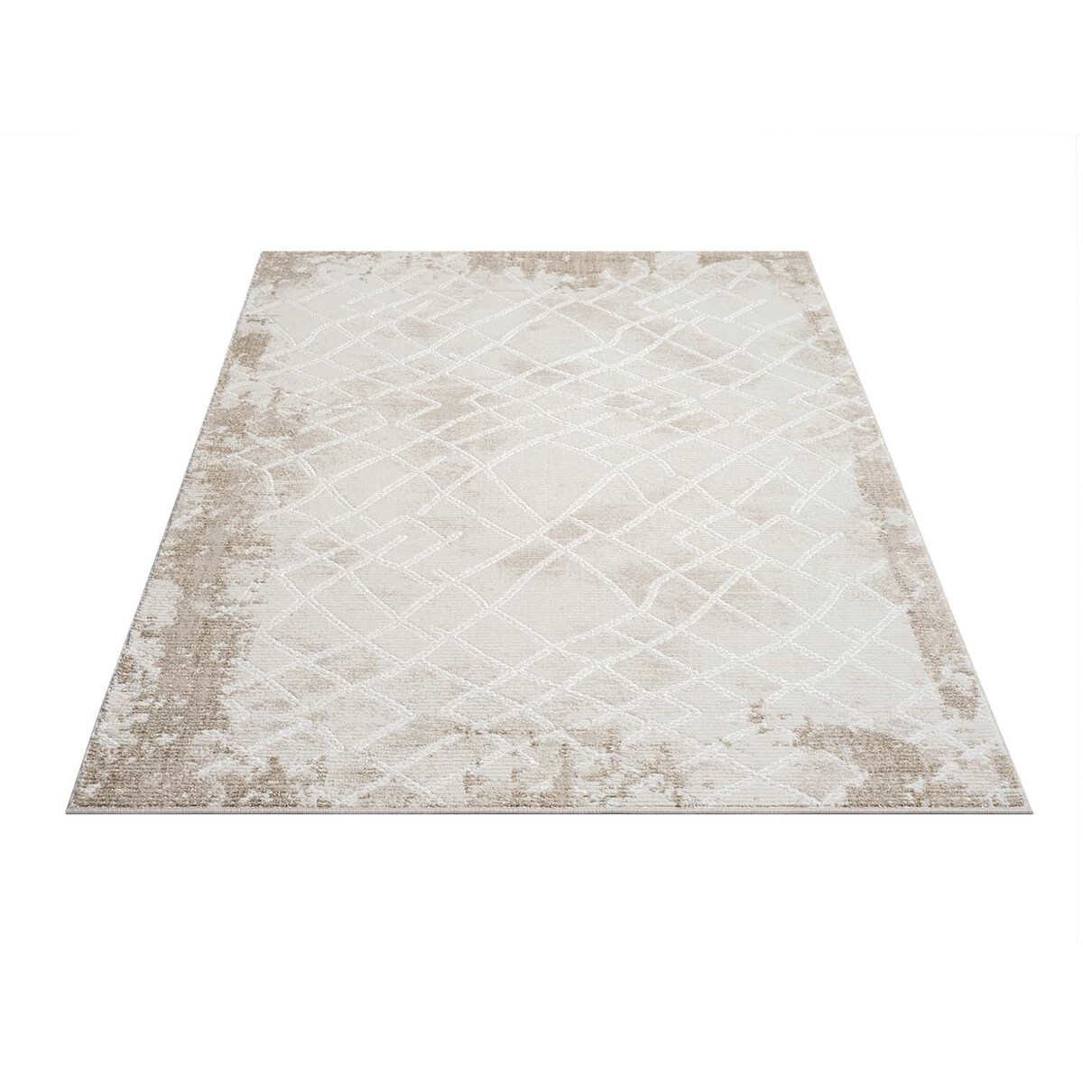 Dywan strukturalny vintage abstraktcja Antique 2150 Krem 80x300