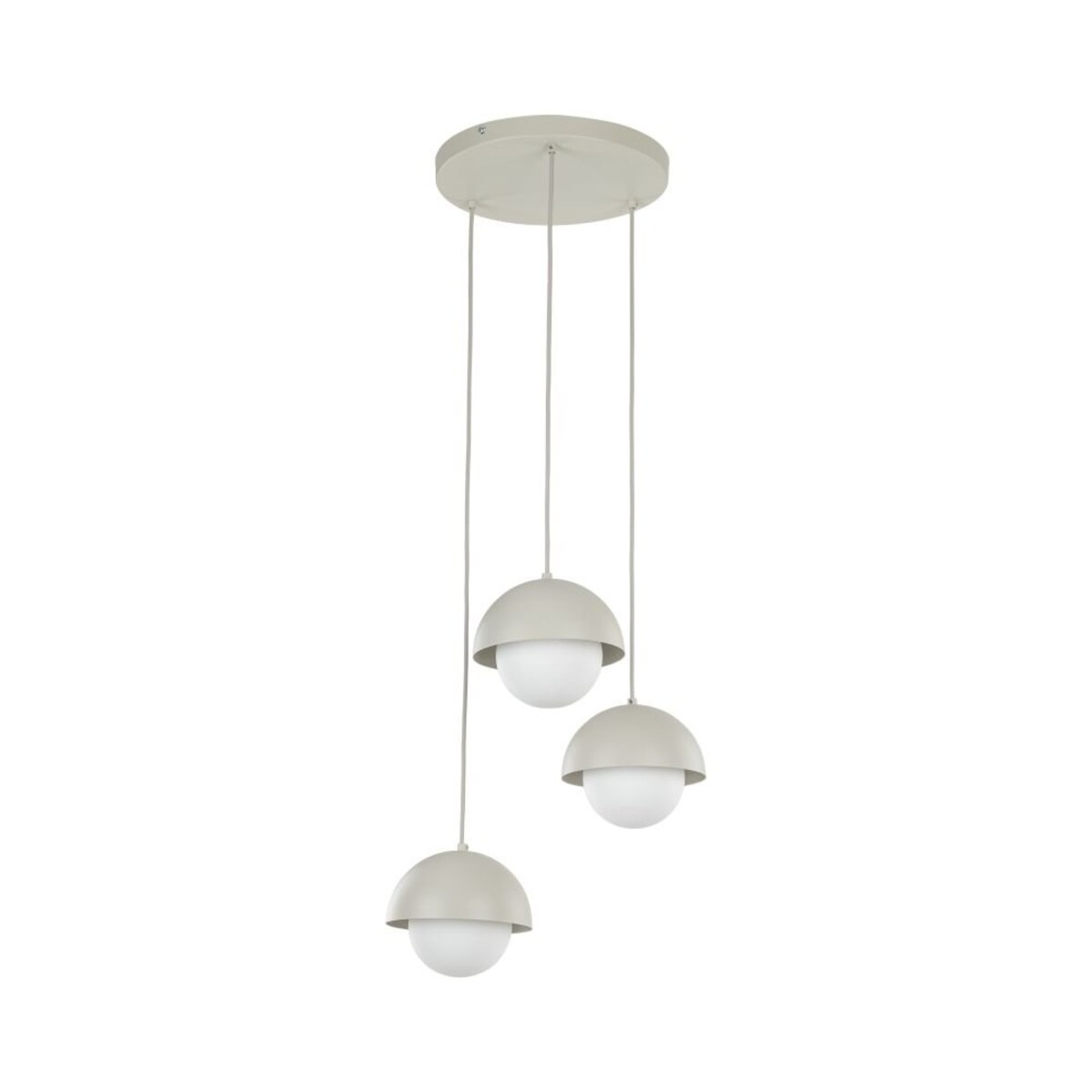 Lampa wisząca TK Lighting BONO BEIGE 10206 beżowo-biała 3xG9 regulowana do salonu jadalni kuchni