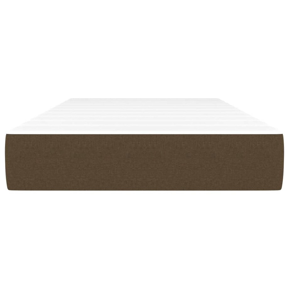 vidaXL Materac kieszeniowy, ciemnobrązowy, 90x190x20 cm, tkanina