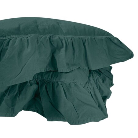 Pościel bawełniana 160x200cm dark green, 160 x 200 cm