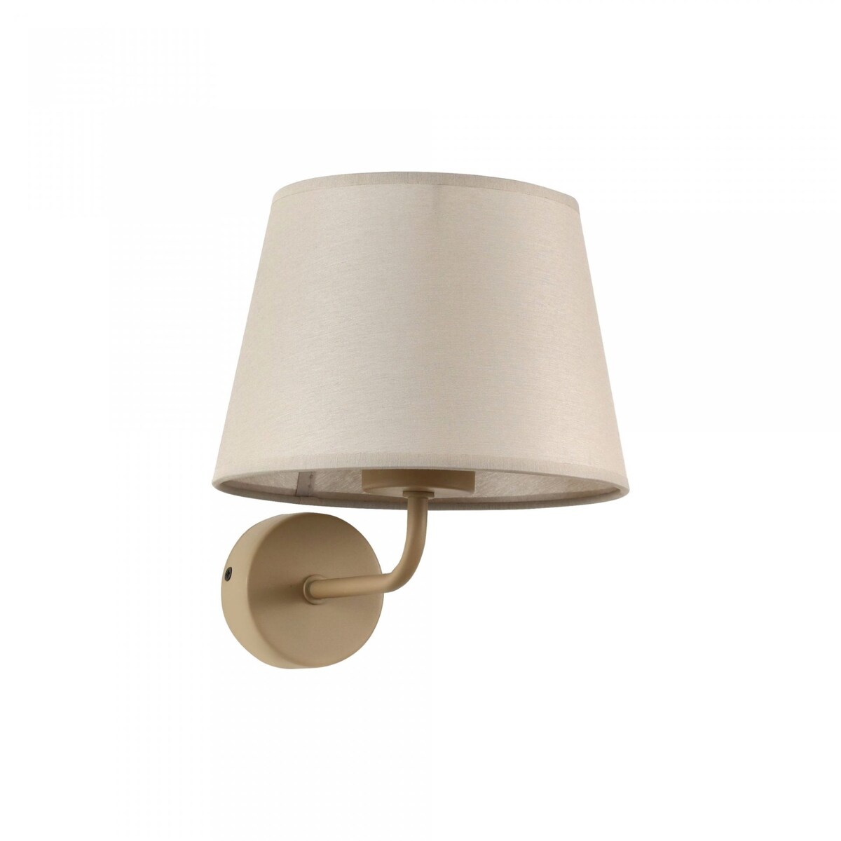 Kinkiet ścienny TK Lighting MAJA SABIA 11595 beżowy E27 z włącznikiem, abażur tkaninowy do salonu i sypialni