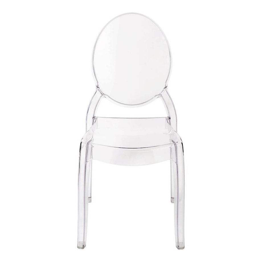 Transparentne krzesło sypialniane Elizabeth do toaletki