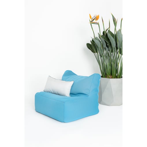 Fotel pufa basenowa blue