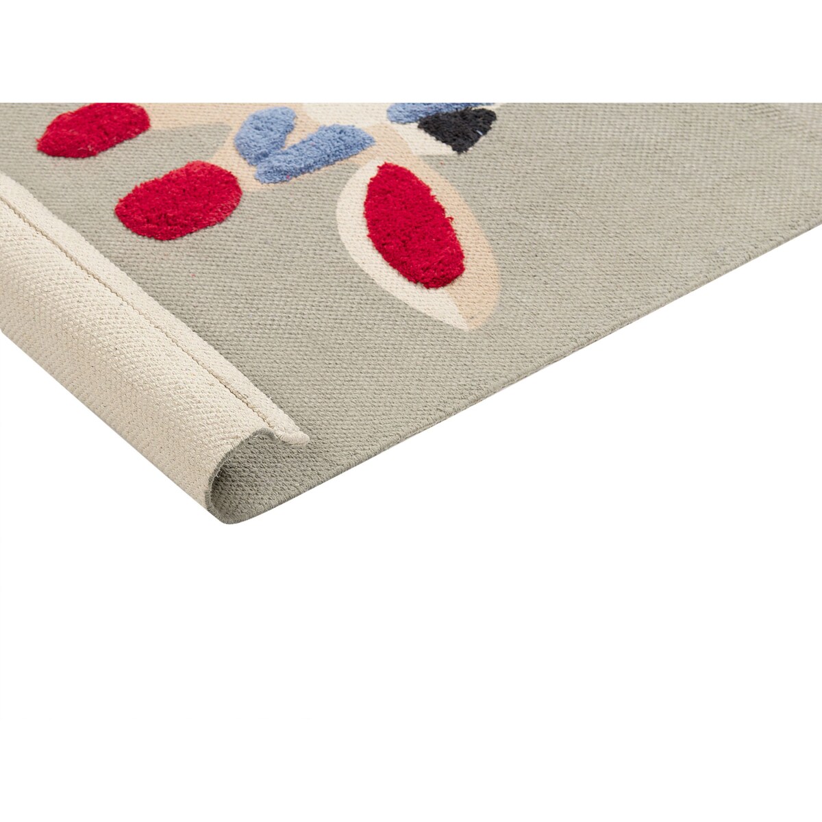 Dywan dziecięcy bawełniany motyw żyrafy 80 x 150 cm wielokolorowy SAKUBO